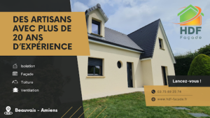 HDF Façade Amiens – Entreprise Isolation thermique extérieur RGE ITE Rénovation de façade Ravalement Façadier ISOLATION à Amiens