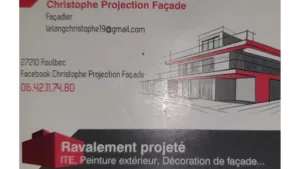 Christophe Projection Façade à Foulbec